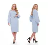 Элегантное платье женское Екатерина голубого цвета 52