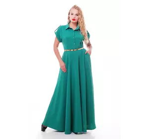 Элегантное длинное платье Алена цвета мята 48