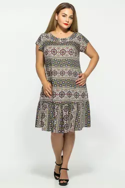 Платье женское Яна оливка 58