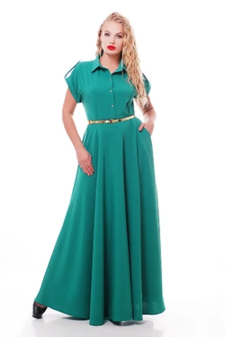 Элегантное длинное платье Алена цвета мята 48