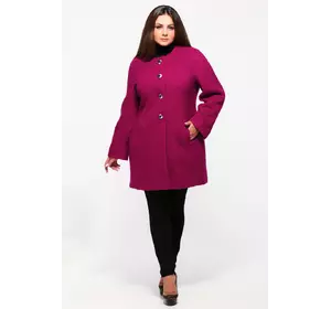 Пальто женское цвета вишни длинный рукав