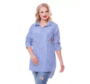 Рубашка женская Стиль голубая 58